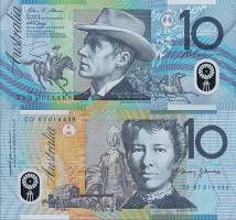 *10 Dolárov Austrália 1993 P52 UNC, polymer - Kliknutím na obrázok zatvorte -